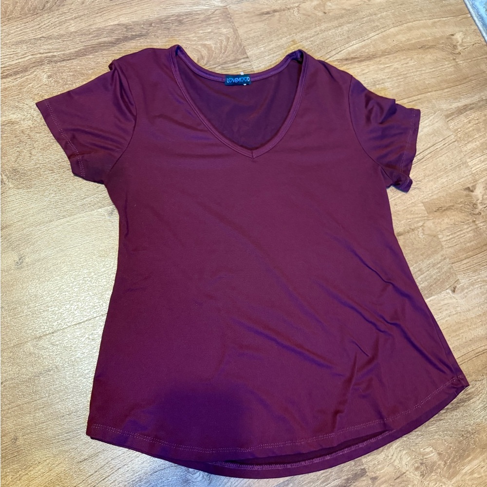 V neck shirt 
Love mood size large 
Buttery soft material